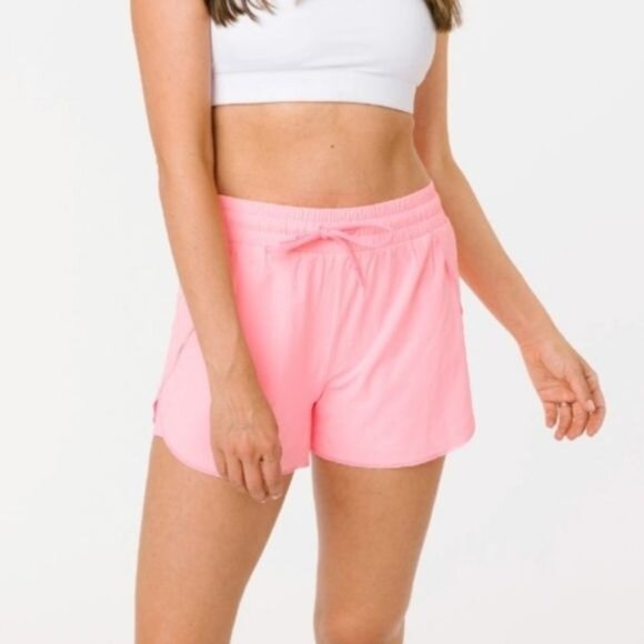ZYIA Pants - ZYIA Active Pink Flow Lined Athletic Workout Gym Shorts Women's Size XXL
